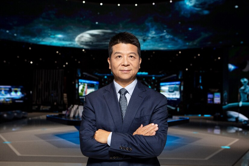 Го Пин, действующий председатель Huawei, на MWC 2022